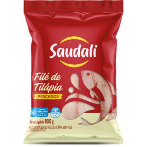File De Tilapia Sem Pele  800g Saudali