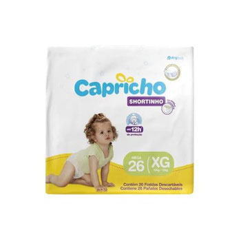 Fralda C/26un Xg Short Mega Capricho