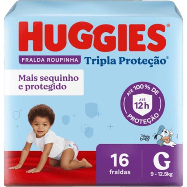 Fralda Roupinha G Tripla Protecao Com 16un Huggies