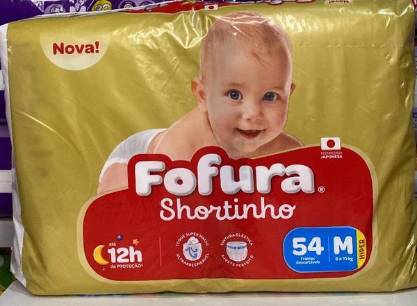 Fralda Shortinho Hyper m 54 Fofura