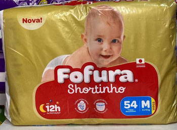 Fralda Shortinho Hyper m 54 Fofura