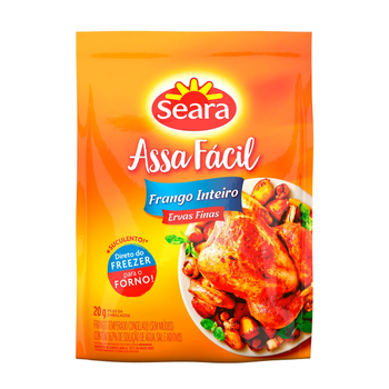 Frango Inteiro Congelado Temperado Ervas Finas Seara Assa Fácil