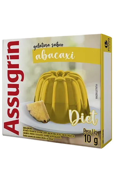 Gelatina 10g Abacaxi Assugrin