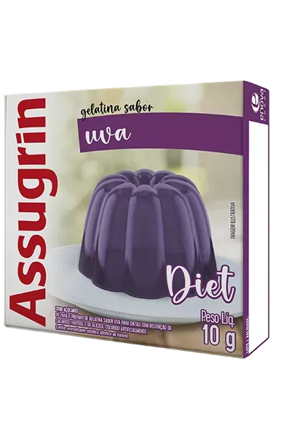 Gelatina 10g Uva Assugrin