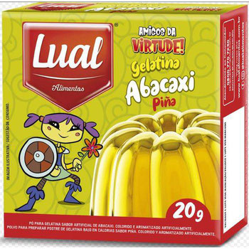 Gelatina 20g Abacaxi Lual
