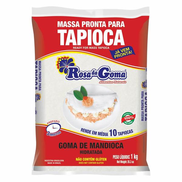 Goma De Mandioca 1kg Hidratada Rosa Da Goma