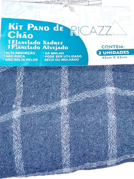o DKit Pane Chao Flanelado Xadrez 1 Ricazza