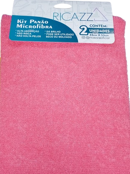 Kit Pano Microfibra C/2 Un Ricazza