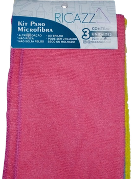 Kit Pano Microfibra Com 3 Un Ricazza