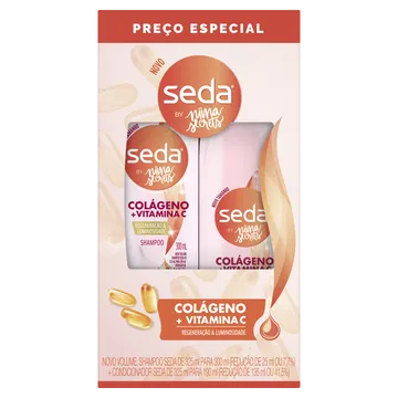 Kit Shampoo 300ml+condicionador 190ml Seda
