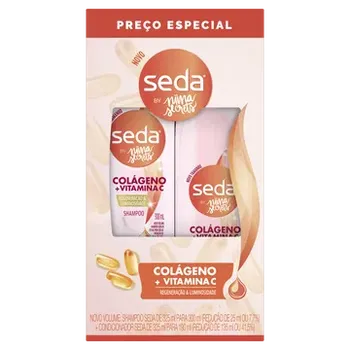 Kit Shampoo 300ml+condicionador 190ml Seda
