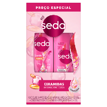 Kit Shampoo 300ml+condicionador 190ml Seda Ceramidas