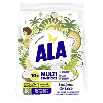 Lava Roupas  Po 1,6kg Sache Coco Ala