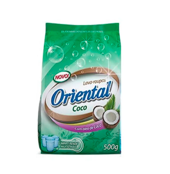 Sabao em po Lava Roupas 400g Coco Com Oleo De Coco Oriental