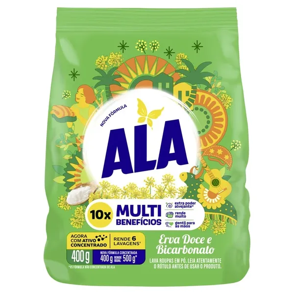 Lava Roupas Po Ala 400g Sache