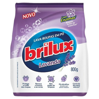 Lava Roupas Po Brilux Lavanda 800g