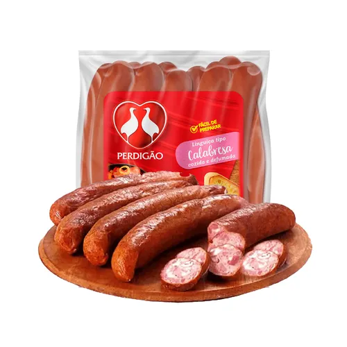 Linguica Calabresa Defumada Curada Kg Perdigao