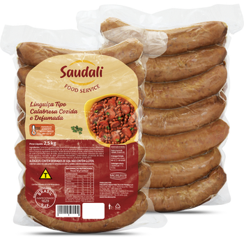 Linguica Calabresa Defumada Kg Saudali