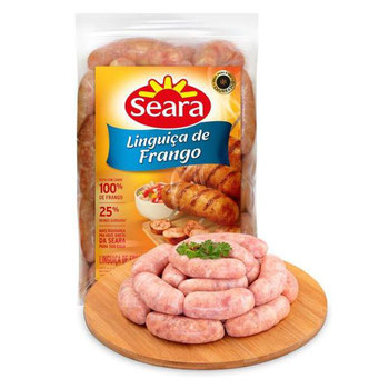Linguica De Frango Congelado Kg Seara