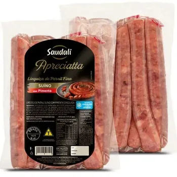 Linguica De Pernil Suino 600g Congelado Saudali