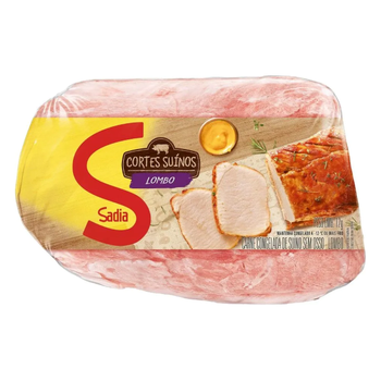Lombo Suino S/ Osso Congelado Kg Sadia
