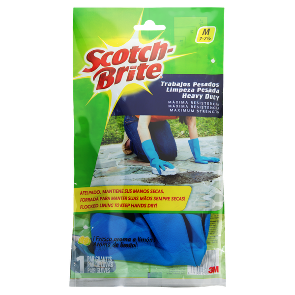 Luva Media Azul Scotch Brite