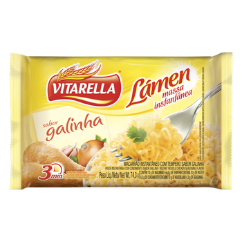 Macarrao instantaneo Lamen Galinha 74,3g Vitarella