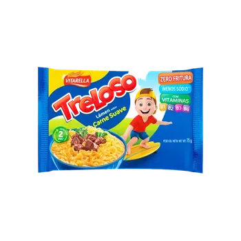 Macarrao Instataneo Lamen Sabor Carne Suave 75g Treloso Vitarella