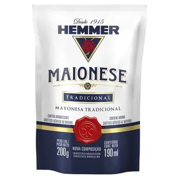 Maionese Tradicional 200g Sachê Hemmer