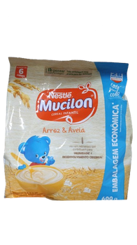 Mingau Mucilon Sache 600g Arroz e Aveia Nestle