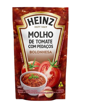 Molho De Tomate 240g Sache Bolonhesa Heinz