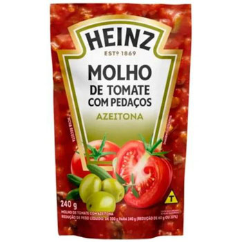 Molho De Tomate 240g Sc Azeitona Heinz