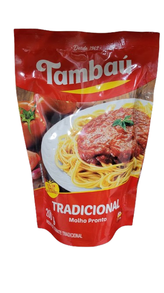Molho Tomate Tradicional 200gr Pouch Tambau