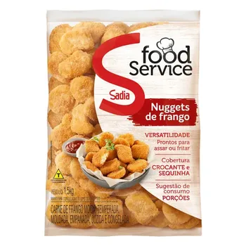 Nuggets 1,5kg Frango Food Service Sadia