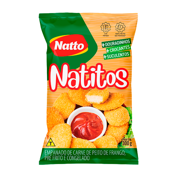 Nuggets Natitos Frango 300g Trad. Natto