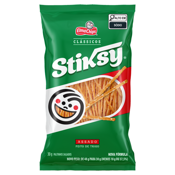 Palitinho Salgadinho 30g Stiksy Elma Chips