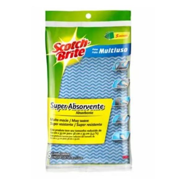 Pano M.Uso 5un Azul Scotch Brite
