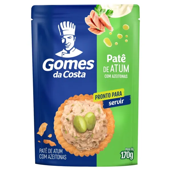 Pate Atum 170g Azeitonas Gomes Da Costa