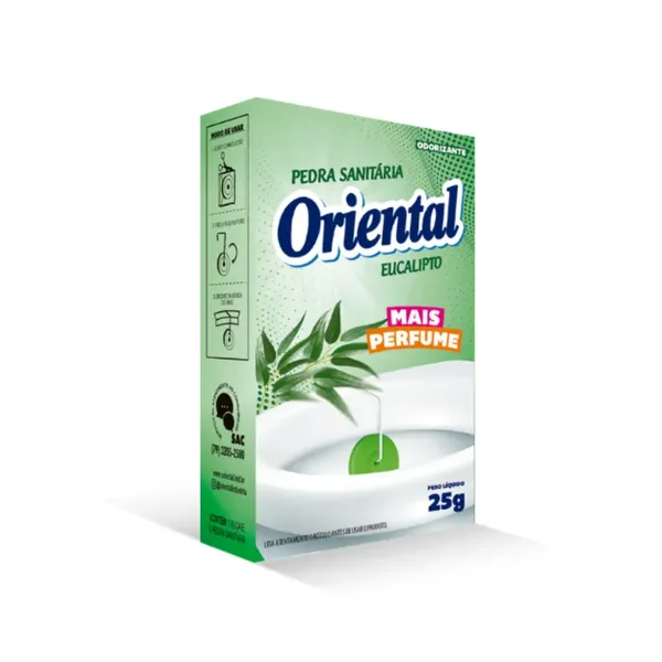 Pedra Sanitaria 25g Caixinha Eucalipto Oriental