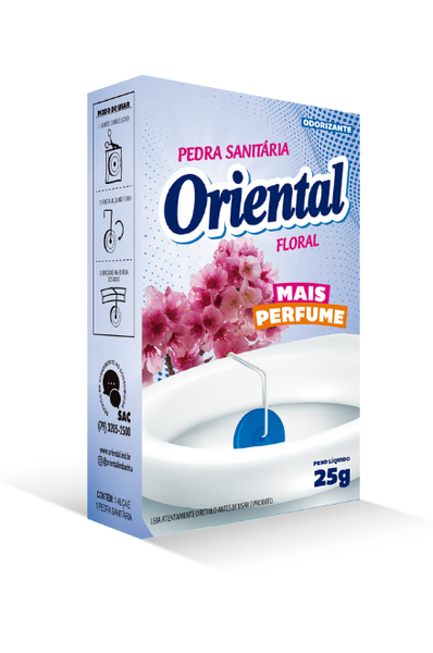 Pedra Sanitaria 25g Caixinha Floral Oriental
