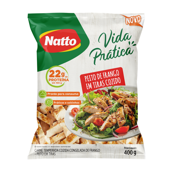 Peito De Frango Tiras Cong  400g Natto