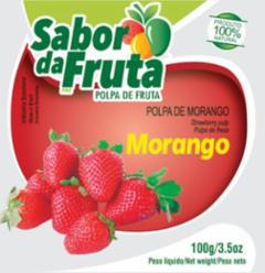 Polpa de Fruta Morango 100g Sabor da Fruta