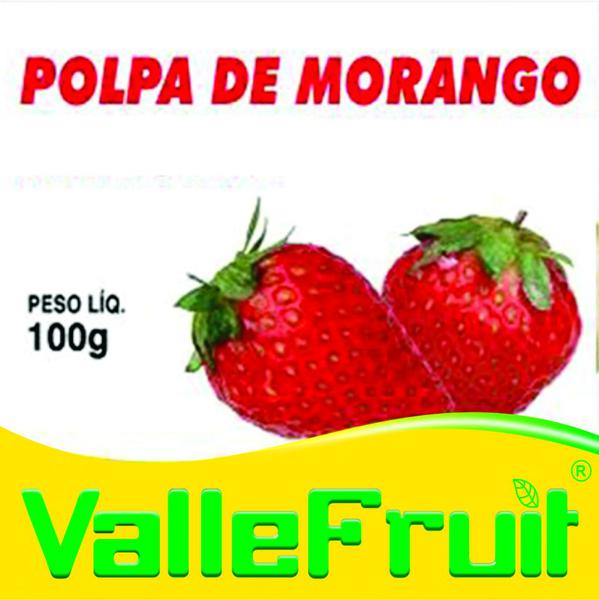 Polpa de Fruta Morango 100g Valle Fruit