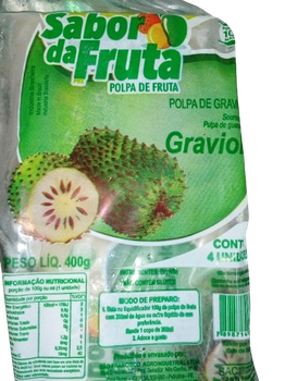 Polpa Fruta Graviola 400g Sabor da Fruta