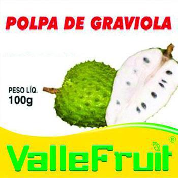 Polpa Fruta Graviola C/4 400g Valle Fruit