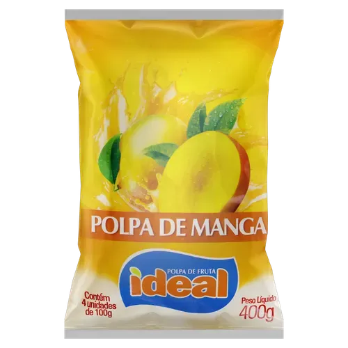 Polpa Fruta Manga Com 4un 400g Valle Fruit