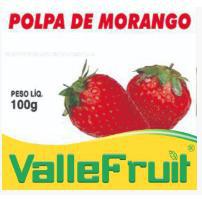 Polpa Fruta Morango C/4 400g Valle Fruit
