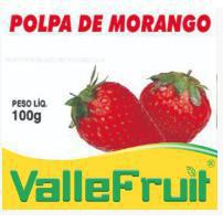 Polpa Fruta Morango C/4 400g Valle Fruit