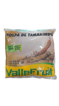 Polpa Fruta Tamarindo Com 4 400g Valle Fruit