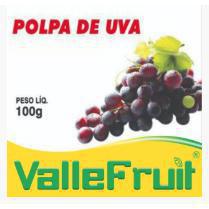 Polpa Fruta Uva C/4 400g Valle Fruit